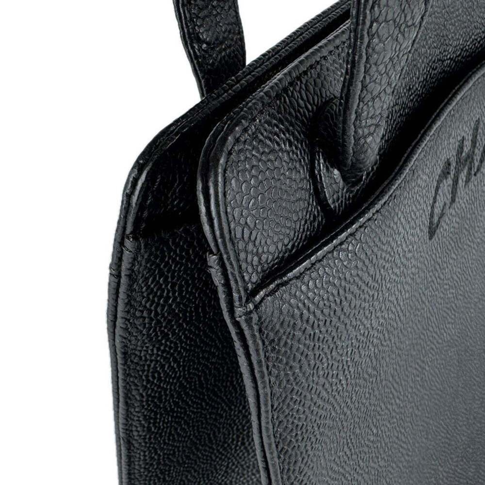 CHANEL Black Caviar Leather Shoulder Bag - Picture 8 of 15